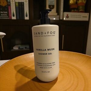 Sand + Fog Vanilla Musk Shower Gel  33.8 oz  Paraben & Silicone Free | with Aloe